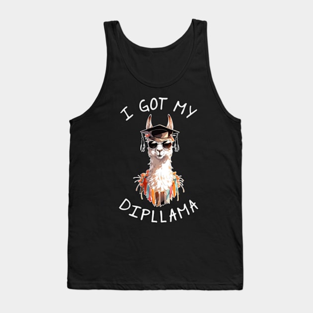 I Got My Dipllama Tank Top by Three Meat Curry